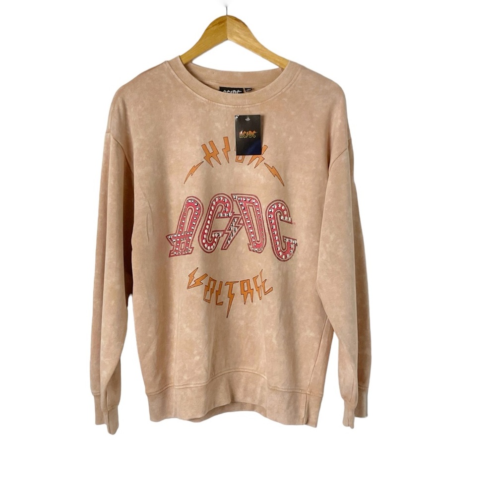 AC/DC Graphic‎ Tie Dye Sweatshirt Size Large